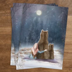 Iris Esther Wenskaarten^Postkaart Sound of Snow