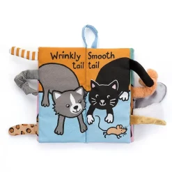 Jellycat Voelboeken^Knisperboek Staartenboek Kitten Tails