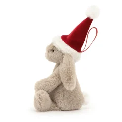 Jellycat Kerst^Knuffel Bashful Christmas Bunny Decoration