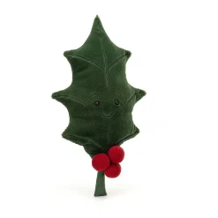 Jellycat Kerst^Knuffel Blad Woodland Holly Leaf
