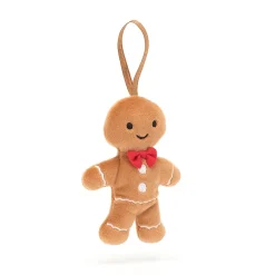 Jellycat Kerst^Knuffel Festive Folly Gingerbread Fred