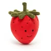 Jellycat Food & Drink^Knuffel Fruit Aardbei Fabulous Fruit Strawberry