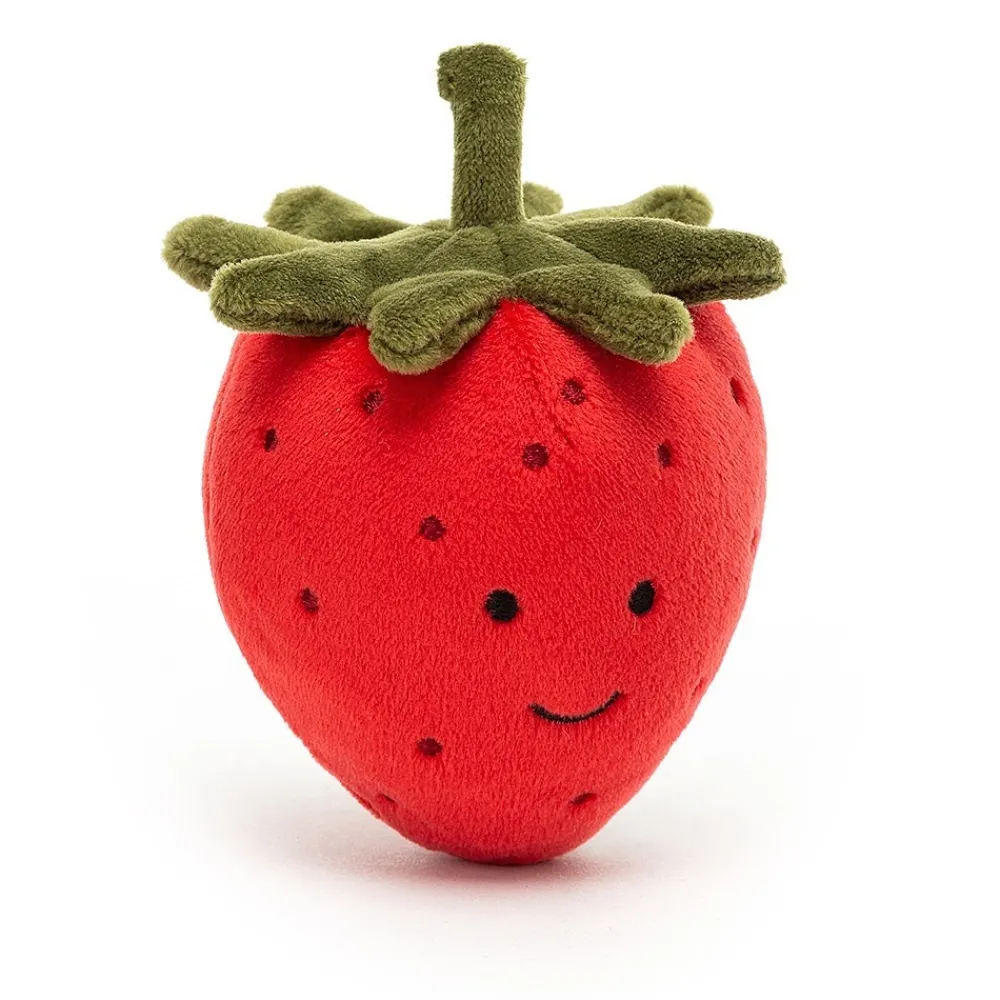 Jellycat Food & Drink^Knuffel Fruit Aardbei Fabulous Fruit Strawberry