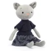 Jellycat Dressed To Impress^Knuffel Kat Coquette Cutie Cat
