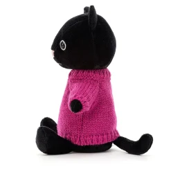 Jellycat Dressed To Impress^Knuffel Kat Kniten Kitten Fuschia