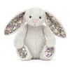 Jellycat Blossoms^Knuffel Konijn Blossom Silver Bunny Bloom 18 cm