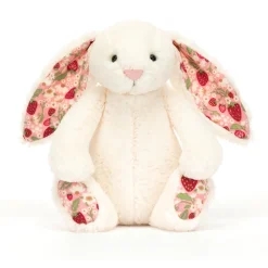 Jellycat Blossoms^Knuffel Konijn Blossom Cream Bunny Berry 18 cm