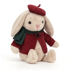 Jellycat Kerst^Knuffel Konijn Dickensian Bunny