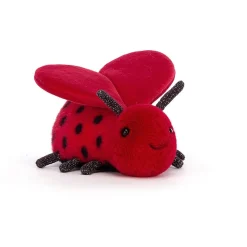 Jellycat Colourful & Quirky^Knuffel Lieveheersbeestje Loulou Love Bug