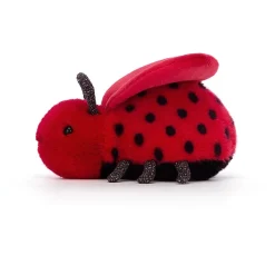 Jellycat Colourful & Quirky^Knuffel Lieveheersbeestje Loulou Love Bug