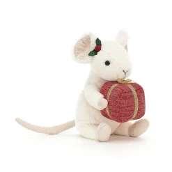Jellycat Kerst^Knuffel Muis Merry Mouse Present