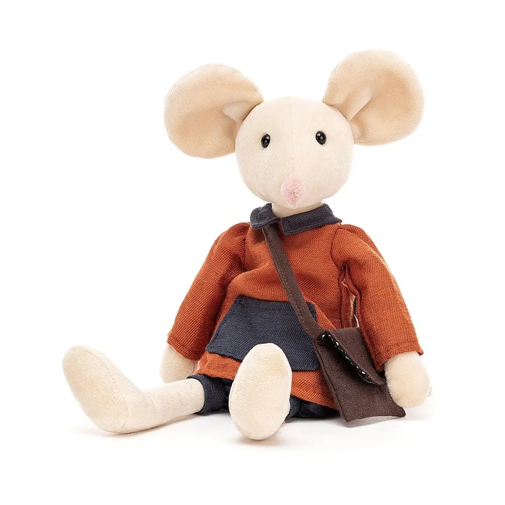 Jellycat Dressed To Impress^Knuffel Muis Pedlar Mouse