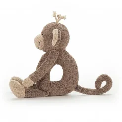 Jellycat Retired^Knuffel Rammelaar Aap Rattlering Monkey