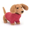 Jellycat Dressed To Impress^Knuffel Sweater Sausage Dog Pink