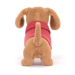 Jellycat Dressed To Impress^Knuffel Sweater Sausage Dog Pink