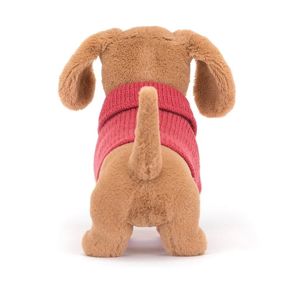 Jellycat Dressed To Impress^Knuffel Sweater Sausage Dog Pink