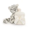 Jellycat Bashfuls^Knuffeldoek Bashful Snow Tiger Soother