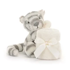 Jellycat Bashfuls^Knuffeldoek Bashful Snow Tiger Soother