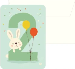 Bora Wenskaarten^Kaart met Envelop 2 Bunny