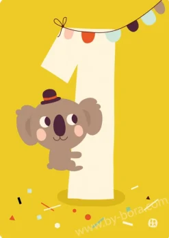 Bora Wenskaarten^Kaart met Envelop 1 Koala