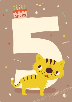 Bora Wenskaarten^Kaart met envelop 5 Tiger