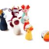 Lilliputiens Knuffelspeelgoed^Knuffeldieren | Kegelspel Boerderij met Knuffeldieren