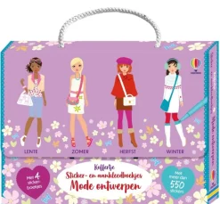 Uitgeverij Usborne Hobbyboeken^Koffertje Mode ontwerpen