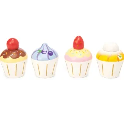Le Toy Van Pretend Play / Rollenspel^Cupcakes Set 4-delig