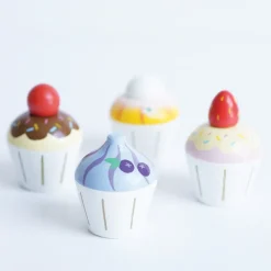 Le Toy Van Pretend Play / Rollenspel^Cupcakes Set 4-delig