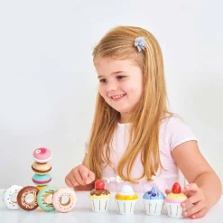 Le Toy Van Pretend Play / Rollenspel^Cupcakes Set 4-delig