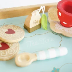 Le Toy Van Pretend Play / Rollenspel^Theeservies Inclusief Dienblad Hout