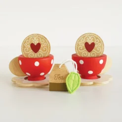 Le Toy Van Pretend Play / Rollenspel^Theeservies Inclusief Dienblad Hout