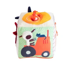 Lilliputiens Knuffelspeelgoed^Activiteitenkubus Boerderij met Geluid