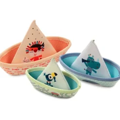 Lilliputiens Babyspeelgoed|Jack^Badspeelgoed 3 Bootjes Jungle