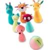 Lilliputiens Knuffelspeelgoed^Kegelspel Jungle met Knuffeldieren