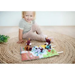 Lilliputiens Babyspeelgoed^Speelset Minipersonages Het Gezin van Rosalie de Koe