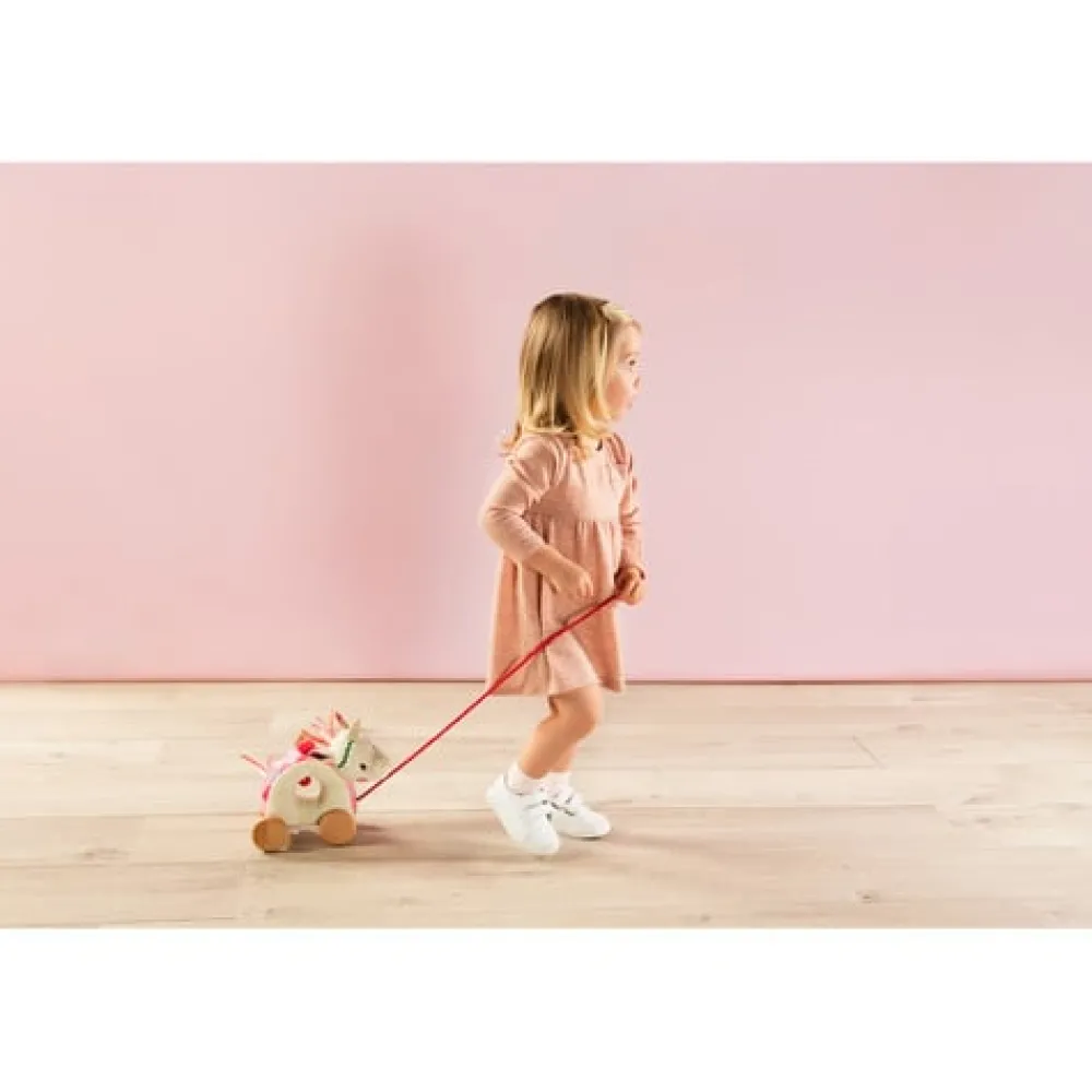 Lilliputiens Knuffelspeelgoed|Louïse^Trekfiguur Trekknuffel Louise het Eenhoorntje