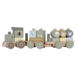 Little Dutch Treinen^Blokkentrein Tractor Little Farm Hout