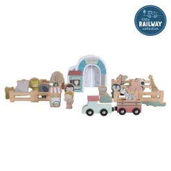 Little Dutch Treinen^Treinbaan Dieren Set Hout