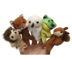 Living Nature Knuffelspeelgoed^Vingerpop Vingerpop Wildlife