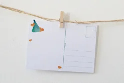 Lotte Drouen Wenskaarten^Ansichtkaart Hiep hiep hoera ooievaar