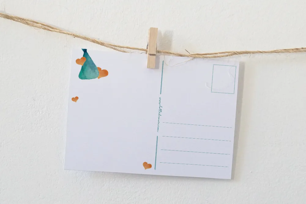 Lotte Drouen Wenskaarten^Ansichtkaart Hiep hiep hoera ooievaar