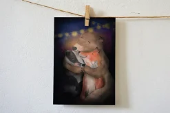 Lotte Drouen Wenskaarten^Ansichtkaart Lekker knuffelen