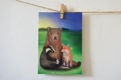 Lotte Drouen Wenskaarten^Ansichtkaart Bloemenketting Maken