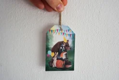 Lotte Drouen Cadeaupapier^Cadeaulabelset Bosdieren