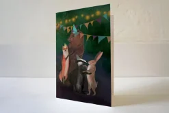 Lotte Drouen Wenskaarten^Wenskaart Dansende Dieren