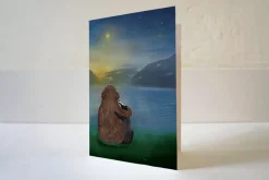 Lotte Drouen Wenskaarten^Wenskaart Troost Beer en Das