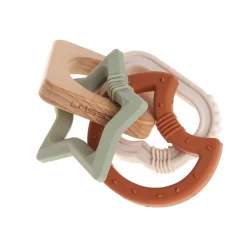 Lässig Babyspeelgoed^Bijtring Hout/Siliconen Little Universe