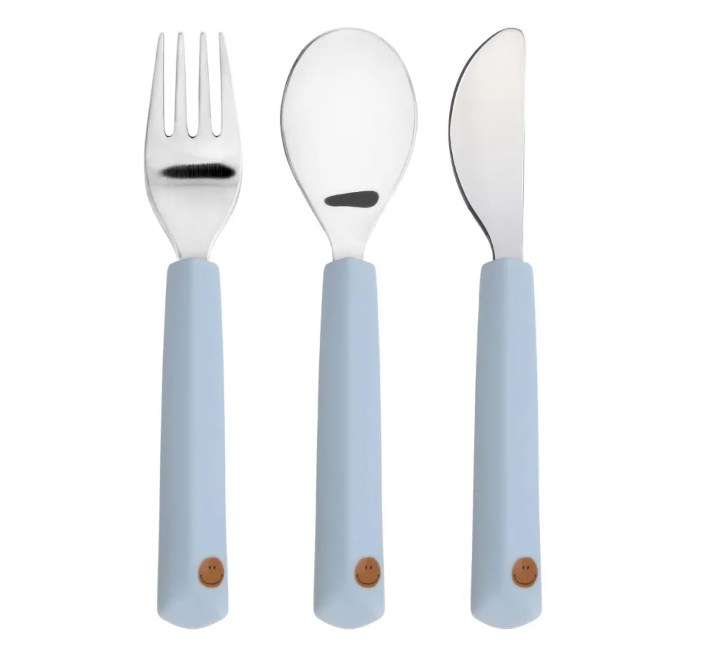 Lässig Kinderservies^Kinderbestek Happy Rascals Smile Set 3-delig