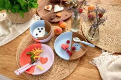 Lässig Kinderservies^Kinderschaaltje Happy Rascals Smile Sky Blue